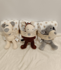 COPERTA+TOY NEONATO KSM207 Tellini S.r.l. Ingrosso Abbigliamento